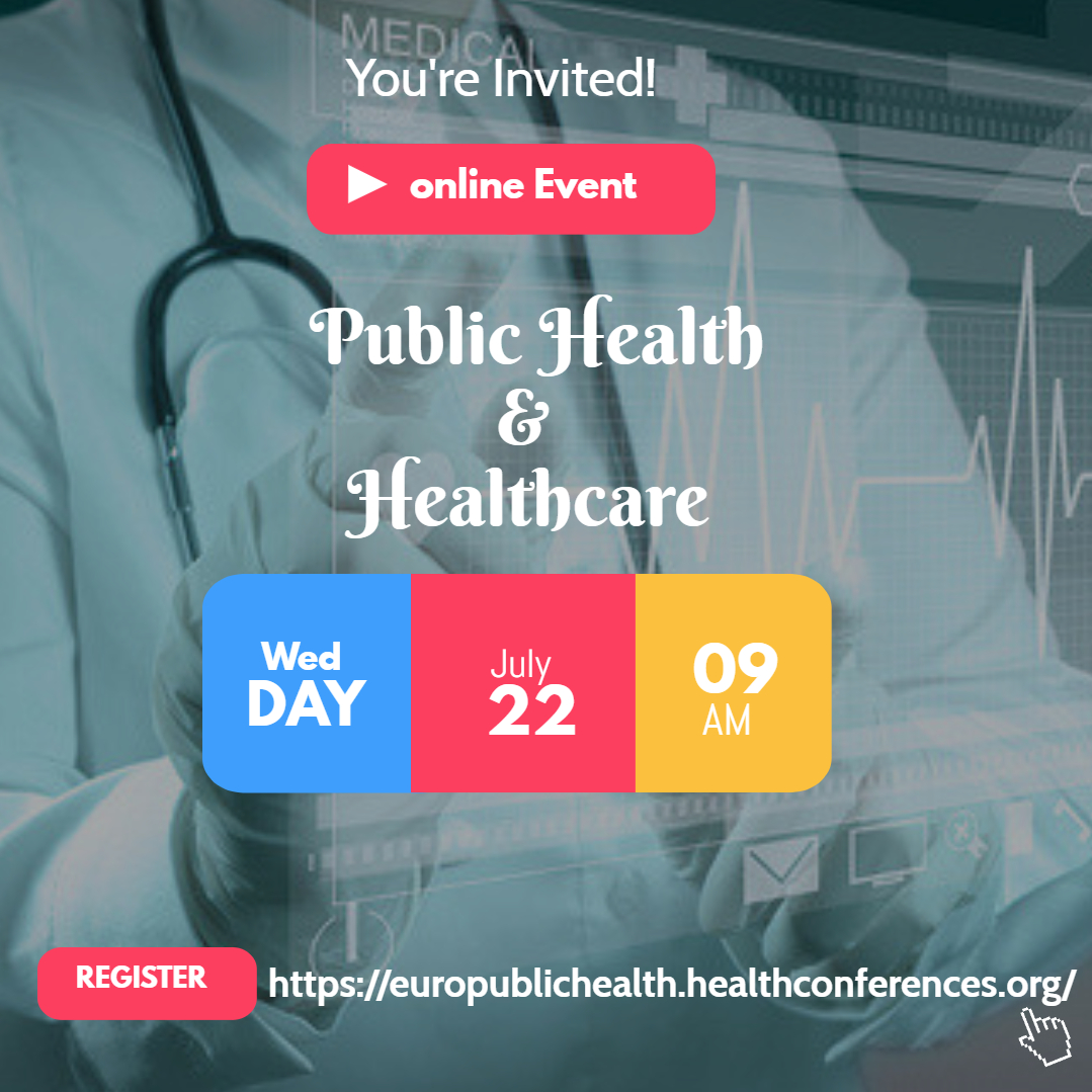 Publich39137455's tweet photo. Waiting to attend the conferences. Join us at the International Webinar on Public Health &amp; Healthcare scheduled on July 22, 2020.
Hurry!!! grab the opportunity today.

Visit : https://t.co/bv5uhOXo4X 
E-Mail: europublichealth@scimeetings.com 
Wtsapp:+44 748 079 0143, https://t.co/r3JIzLI9mk