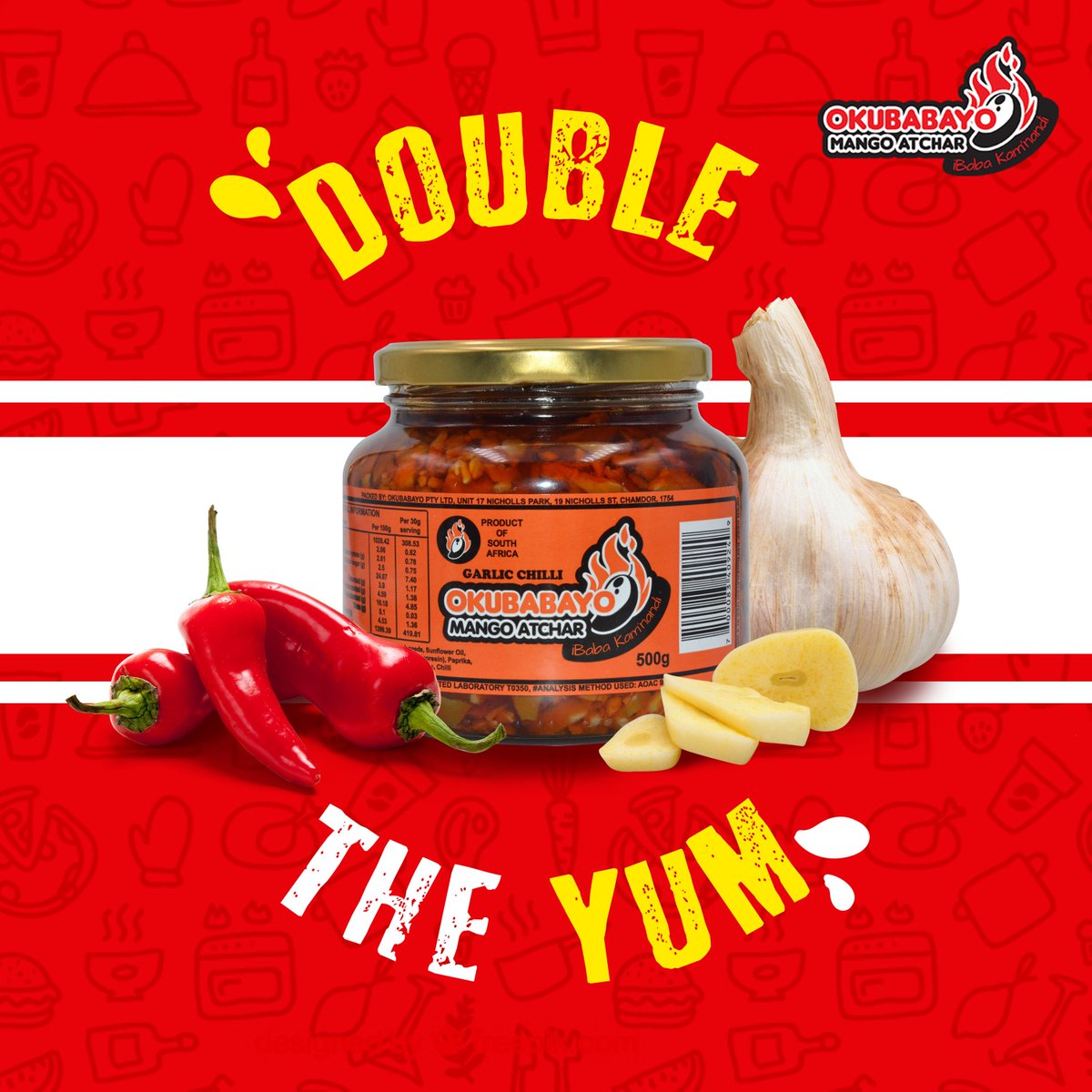 okubabayo's tweet photo. Double the flavour! Double the yum! π€€
Contact us Today for a store near you!
β: +27 10 312 5004
π§: info@okubabayo.co.za
π: https://t.co/bbM4jzQUHI
π‘: Unit 17 Nicholls Park, 19 Nicholls Street, Chamdor, South Africa, 1754
#AtcharGuys #Mango #Atchar https://t.co/bz1nUmEvI4