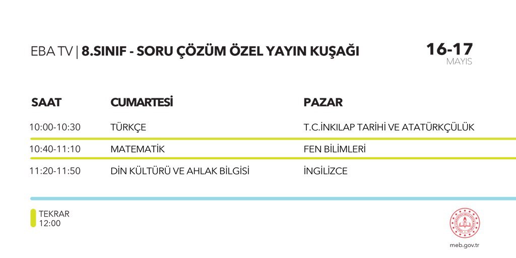 #lgs2020 #trtebatv özel yayını