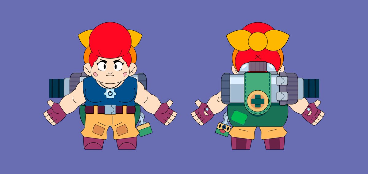 Paul On Twitter Here S The Concepts For The Pam Remodel See Praveendubey3d For The 3d Model And Felseven For The Anims Brawlstars Pam Conceptart Characterdesign Https T Co Zinlliuctt - blender brawl star 3d character
