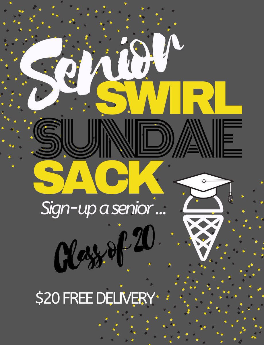 Don’t Forget to SACK your graduating SENIOR!!! It’s only $20 and we bring it straight to you floor (within 10miles free) We’ve got all local school colors! Sign up at urbanswirlfrozenyogurt.com - click delivery - click senior sack! 

#classof2020 #makeaseniorsmile