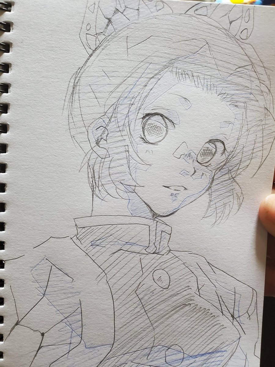 久しぶりにアナログお絵描き॑⸜(* ॑꒳ ॑*  )⸝⋆*

ぎゆさんは短髪だと雰囲気が幼くなってまう('・∀・`)

#鬼滅の刃イラスト #鬼滅の刃絵師さんと繋がりたい 