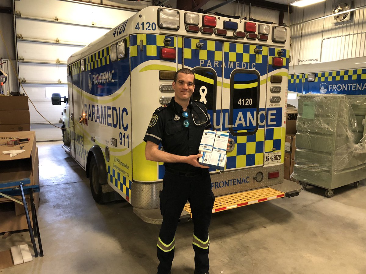 Eric Lepp and his band “Birds of Ontario” donate surgical masks  Thanks  Eric.   ^RR