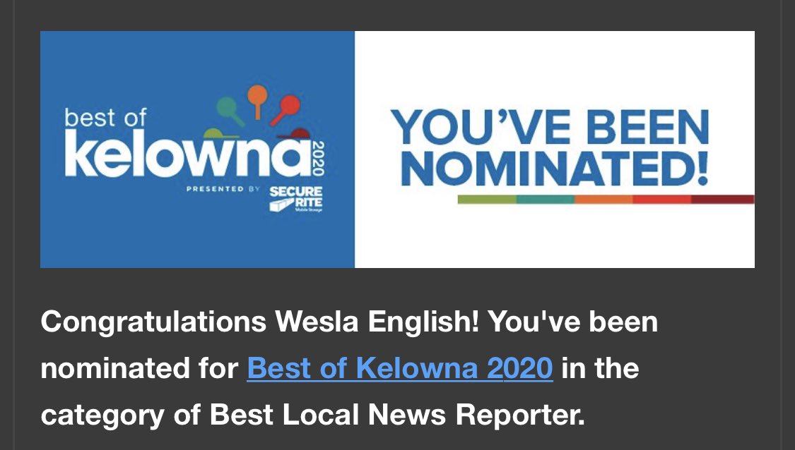 I feel so blessed living in Kelowna - and even though I don’t consider myself as a “news reporter” since all I do is ramble about weather - I’m so thankful for the community support. Thank YOU for all the feels ❤️ <a href="/KelownaNow/">KelownaNow</a> #love #community #kelowna
