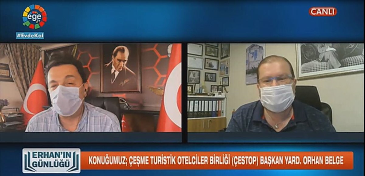 Sayın Genel Müdürümüz Orhan Belge Ege Tv’de yayınlanan Erhan’ın Günlüğü programına konuk oldu. Tesisimizde ve otellerde alınan tedbirler, yapılan düzenlemeler ile ilgili keyifli bir söyleşi gerçekleştirdiler..