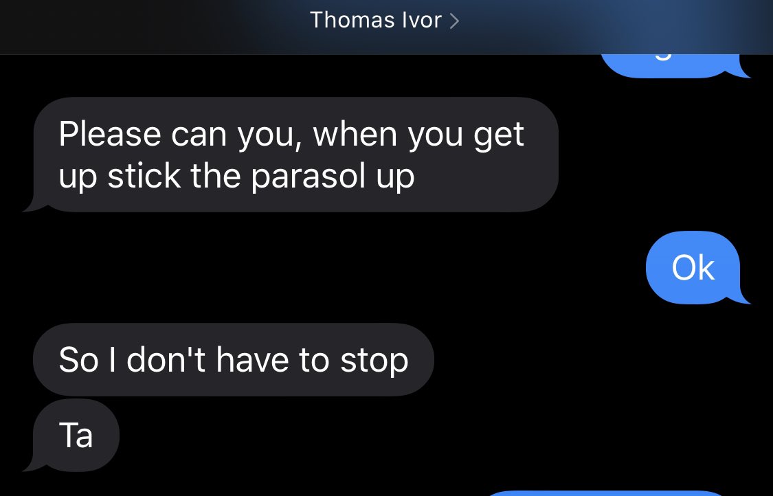 thomas_ivor's tweet photo. This is what I am reduced to. Meanwhile, Rhoda is taking him more food.... #DaddyDomestique 😉

Incidentally, Thomas Ivor’s @Worldin1Day fundraising page is still open. His original target in week one was £1 per mile - I wonder if we can get him up to £2, for this week’s mileage? https://t.co/y4fwwHMwzC