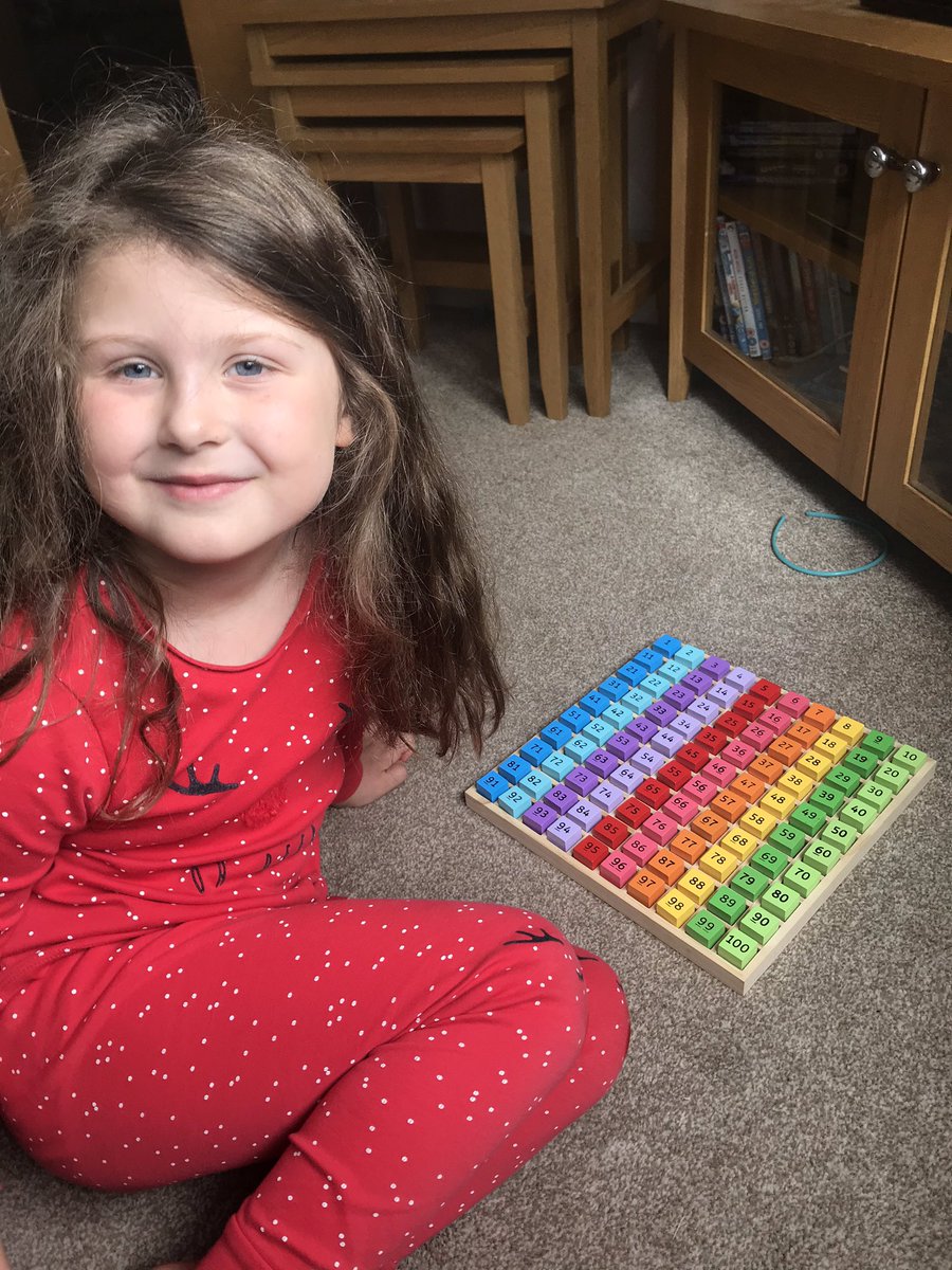 karladobson13's tweet photo. @ThorpeHesleyPri Bella YC has been problem solving with her new maths toy. With no help she has put them back in the correct order. #bigjigstoys #100square https://t.co/lRVsc3ISWP
