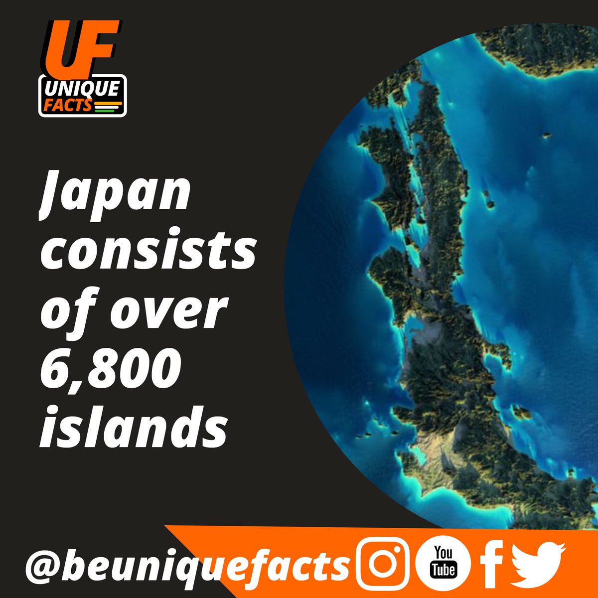 beuniquefacts's tweet photo. Follow us to get daily amazing &amp; unique facts @beuniquefacts
.
#japan #japanese #islands #japanesefood #japanesetattoo
#समय_रहते_पहचान_लो #smritiirani
#beuniquefacts #uniquefacts #followforfollowback  #followme  #amazingfact #VickyKaushal #NoRentForStudents #coronavirus https://t.co/Tn5HTyp8N8
