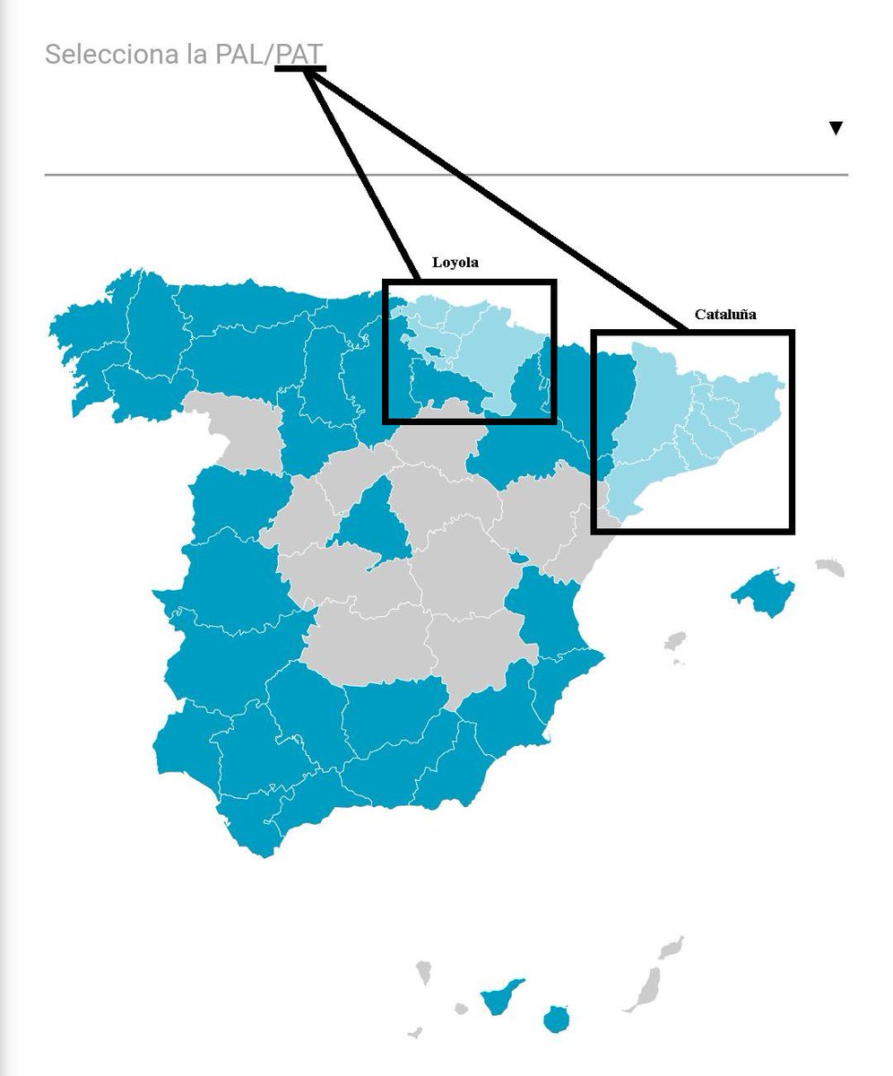Además de "coincidir" con los territorios que piden la independencia de España.