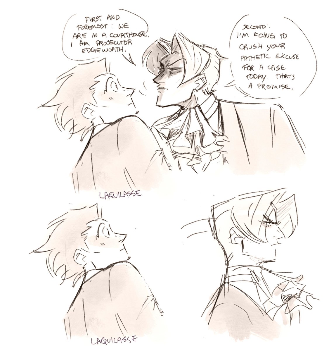 Thinking about mister correct and the aa1 babie attorneys tonight #AceAttorney 