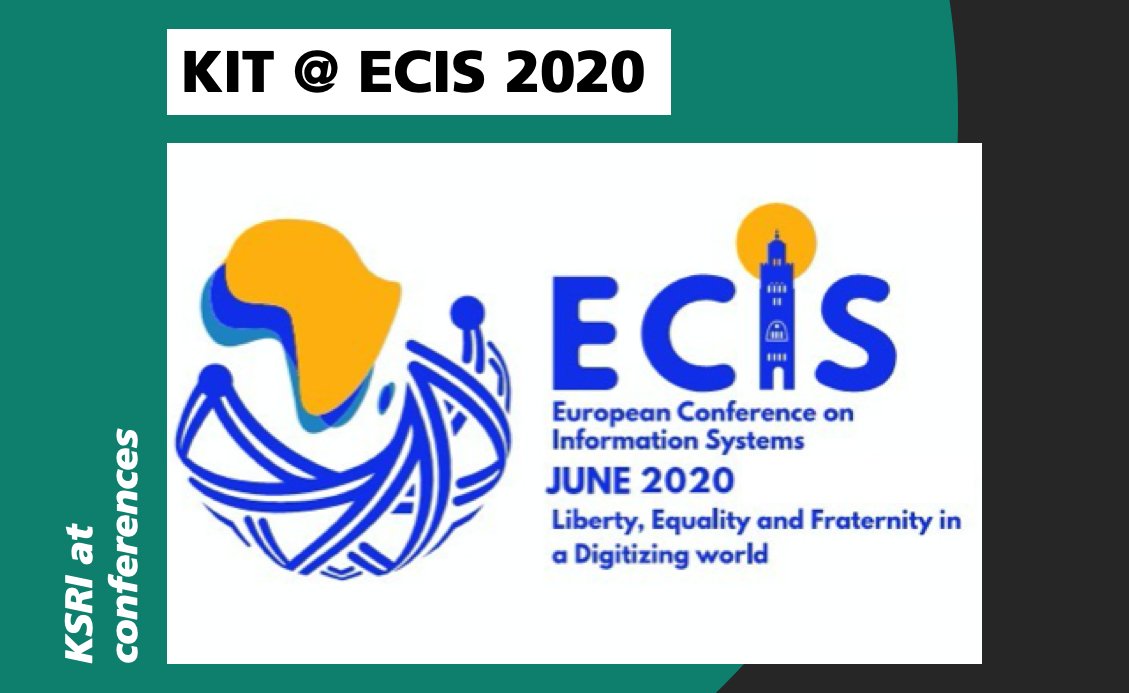 14 KIT contributions are accepted for the upcoming #ECIS – across our information system research groups of Prof. Mädche, Prof. Satzger, Prof. Sunyaev, and Prof. Weinhardt. We congratulate all author teams!
<a href="/KITKarlsruhe/">Shmoopy</a> #ecis2020  ksri.kit.edu/english/1007_3…