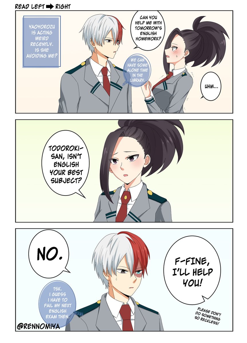 【Part 1】AU where Momo gets hit with a telepathy quirkKinda inspired by the manga "Mousou Telepathy" #todomomo  #轟百  #bnha