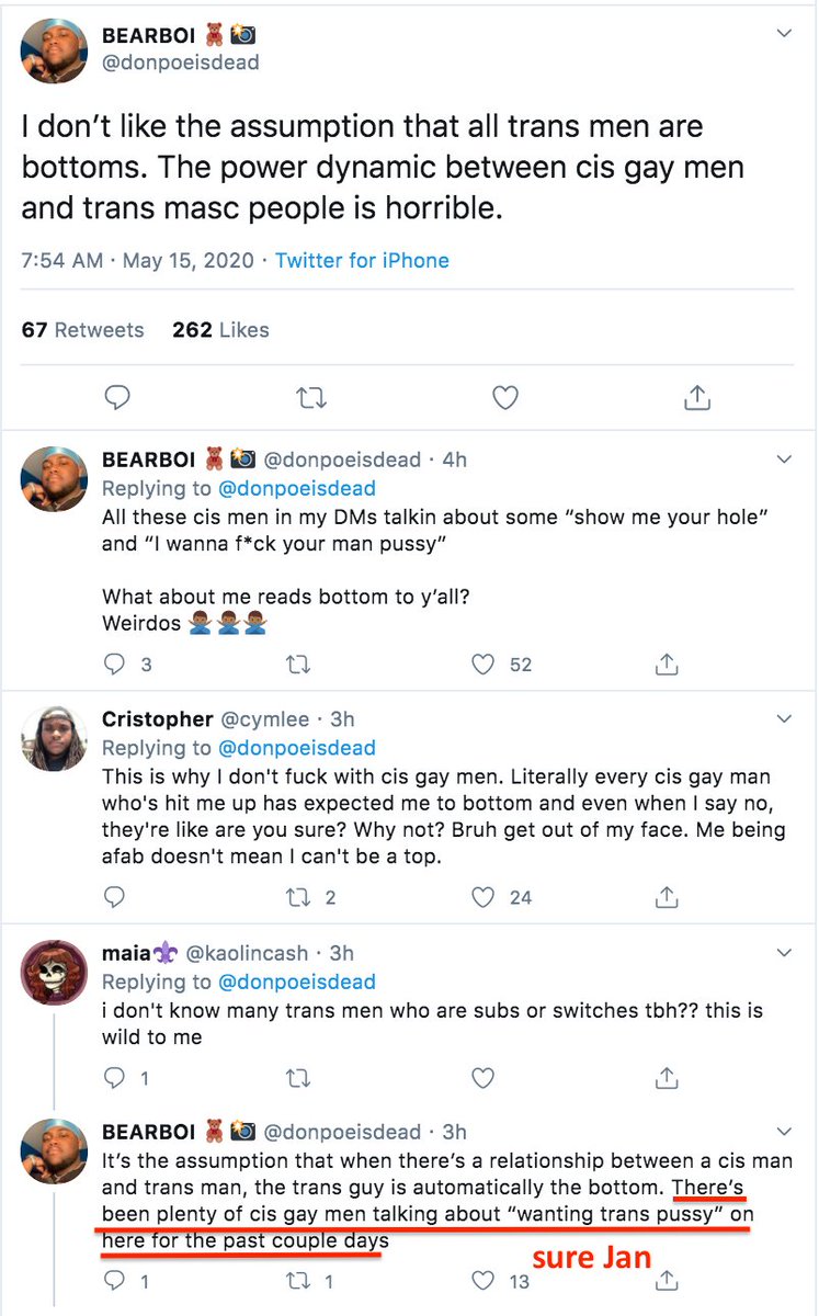 Riley J, Genital Preferences are Transphobic, Dennis. https://www.youtube.com/watch?time_continue=1&v=k5GYlZKfBmI&feature=emb_logo