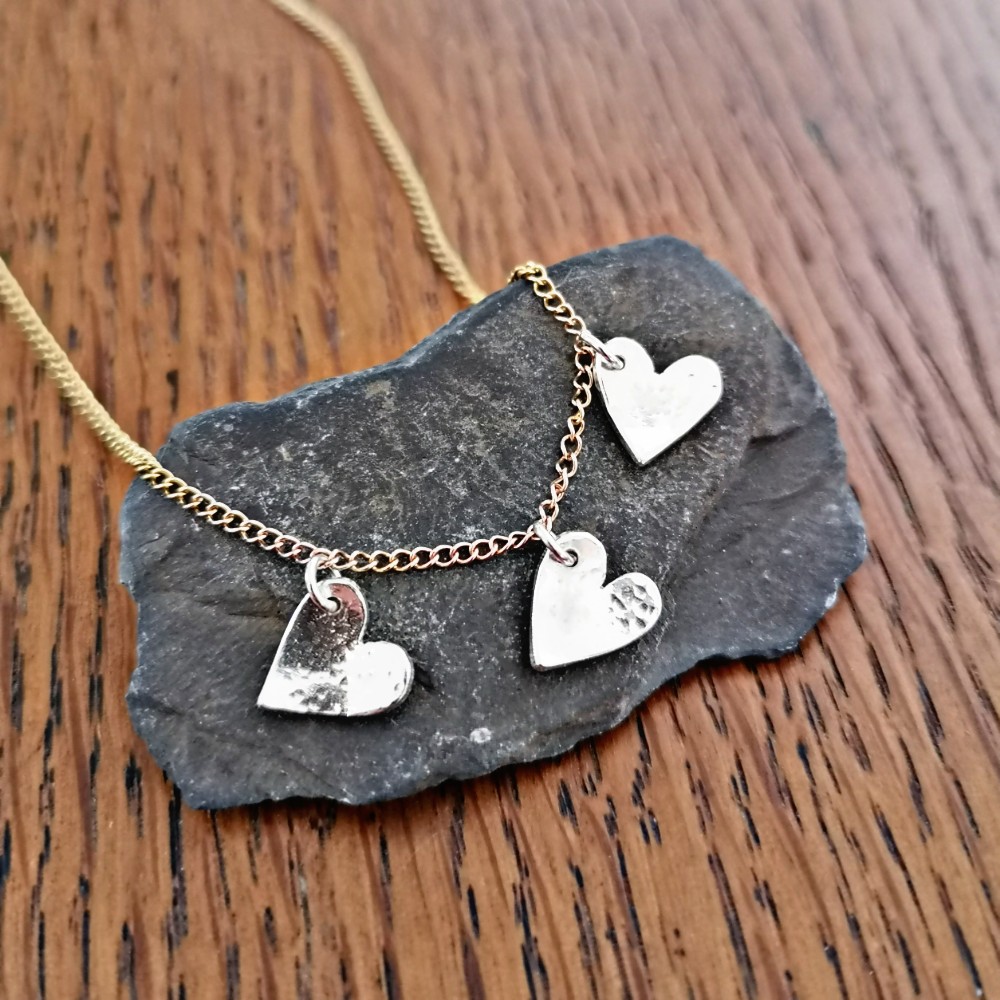 So beautiful &amp; a one off design! by <a href="/katyjewellery/">Katy Wilkinson Jewellery</a> thebritishcrafthouse.co.uk/product/triple… #tbch  #handmade