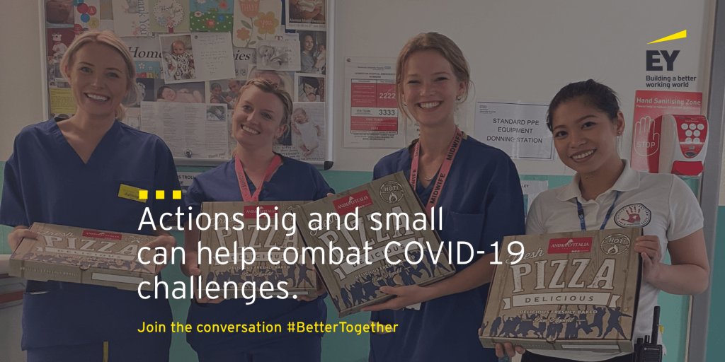 Supporting the #NHS, Mudassar Chaudhry from @EY_UKI has been fundraising to deliver over 5,000 slices of pizza to four of London’s largest #COVID19 response trauma centers. We’re #BetterTogether. #BetterWorkingWorld