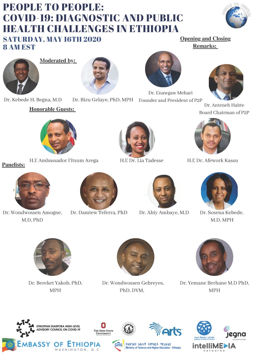 jegnaworks's tweet photo. Join us in 3 hours for a Zoom conference featuring @lia_tadesse, @fitsumaregaa, @em_mehari and more public health experts to discuss #COVID19: Diagnostic and Public Health Challenges in #Ethiopia. Mark your calendar for 8 a.m. EDT (3 p.m. ET). >> https://t.co/ngTc7aVmrc https://t.co/QTHZyl8lVP