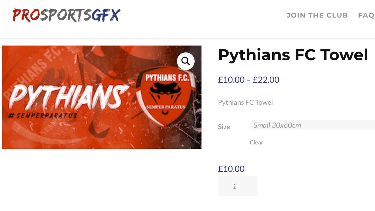 prosports_gfx's tweet image. Towel added to @PythianF Club Shop !
#LetsGoToTheBeach #CashBack #EveryLittleHelps