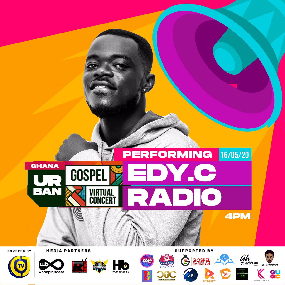 Radioactives_'s tweet photo. #GhanaUrbanGospelVirtualConcert go happen today 4pm. Showing live on #PreciousTV #PowerlineTV #PraiseTV N will stream on all online platforms.Its #GhanaUrbanGospel #GuGVC nor den #NovDecRapper things dem go do for TV today @edycradio @preachersgh @iamJoelWuddah @belac360 https://t.co/1FASpBJ7C0