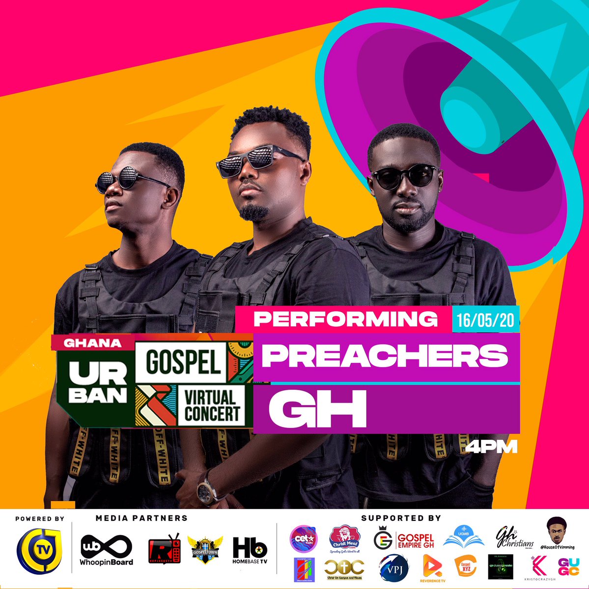 Radioactives_'s tweet photo. #GhanaUrbanGospelVirtualConcert go happen today 4pm. Showing live on #PreciousTV #PowerlineTV #PraiseTV N will stream on all online platforms.Its #GhanaUrbanGospel #GuGVC nor den #NovDecRapper things dem go do for TV today @edycradio @preachersgh @iamJoelWuddah @belac360 https://t.co/1FASpBJ7C0
