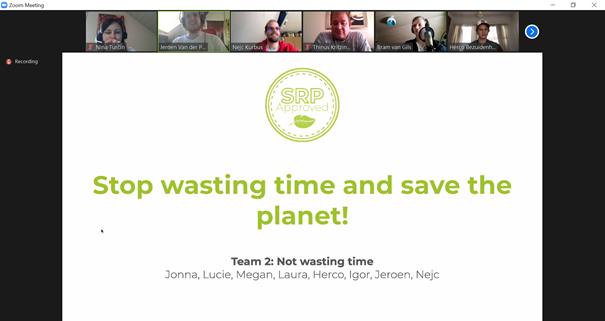 hackthewaste's tweet photo. Moving on with pitches. It's time for team 2 (Not Wasting Time) and their pitch for SRP Certificate
#hackthewaste #businet #ucll #BelgiumCampus #BA #fhict #avans #DobaBusinessSchool #doba #credentify1 #virtualhackathon https://t.co/PrCQpEW0XQ