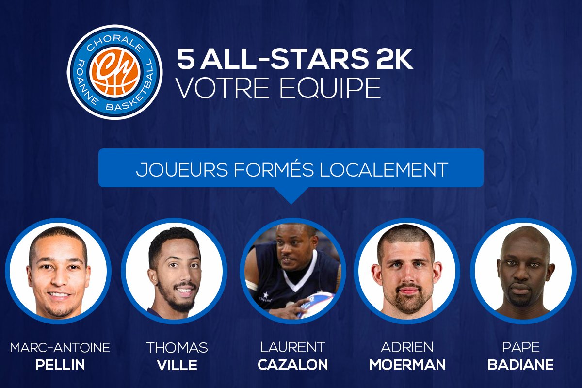 ChoraleRoanne's tweet photo. C'est l'heure du récap de la grande consultation #AllStars2KChorale 🗳️
🔹 Le Cinq #JFL réserve une place à @titomgwada aux côtés des héros de 2007 ✨
🔸 Le Cinq #JNFL intègre Jimmal Ball et Uche Nsonwu aux côtés du trio infernal du doublé 🏆
#ChoraleNation https://t.co/oDwLqPw9pl