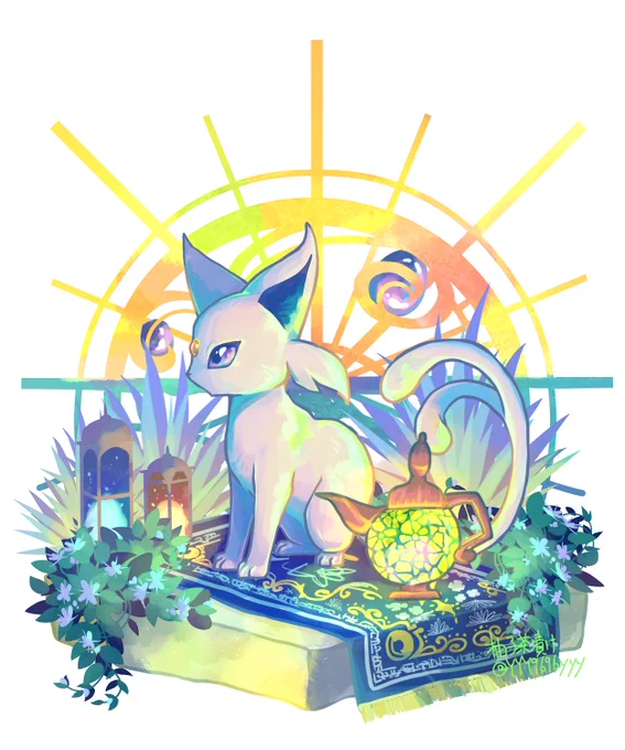 #ヴィネット風ポケモン

エーフィ【あけぼの】

あと3匹でブイズが揃う〜✨ 