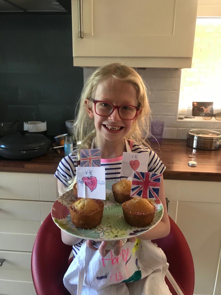 SDPHeadofPrep's tweet photo. I can’t believe that it’s just over a week ago that we were celebrating VE Day 75! Where are the weeks going? What are you up to this weekend? Have you made anymore cakes Darcey? https://t.co/Uo14HWtFVo
