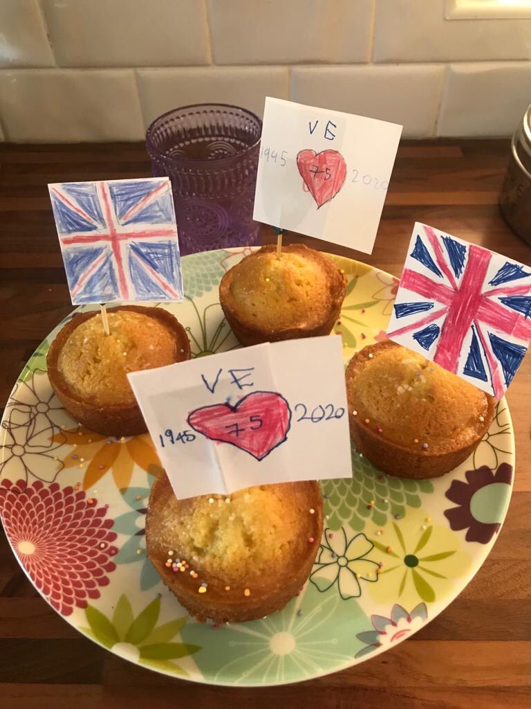 SDPHeadofPrep's tweet photo. I can’t believe that it’s just over a week ago that we were celebrating VE Day 75! Where are the weeks going? What are you up to this weekend? Have you made anymore cakes Darcey? https://t.co/Uo14HWtFVo