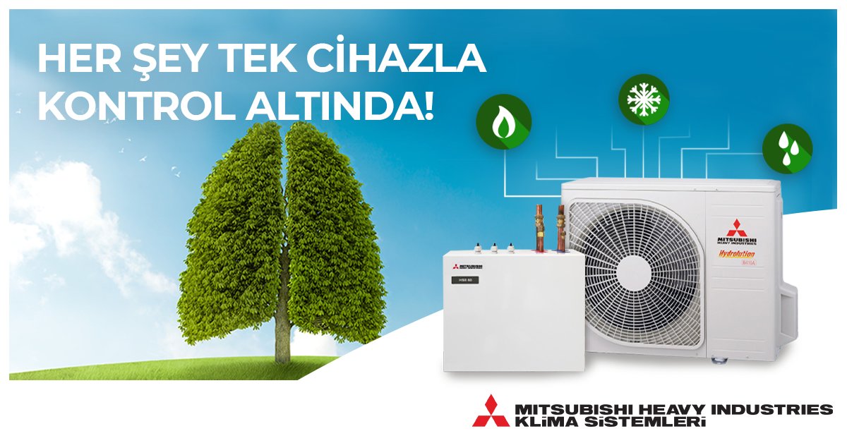FormMHIklima's tweet photo. Siz keyfinize bakın, her şey kontrol altında!
Isıtmayı, soğutmayı, sıcak suyu tek yerden kontrol etmenizi sağlayan ve 8 cihaza kadar bağlanabilen #Mitsubishi Heavy #Hydrolution Isı Pompası ile artık her şey tek cihazla kontrol altında. 🔥💧❄️
Detaylar 👉 https://t.co/83O8j63UZS https://t.co/5j8dLY6ici