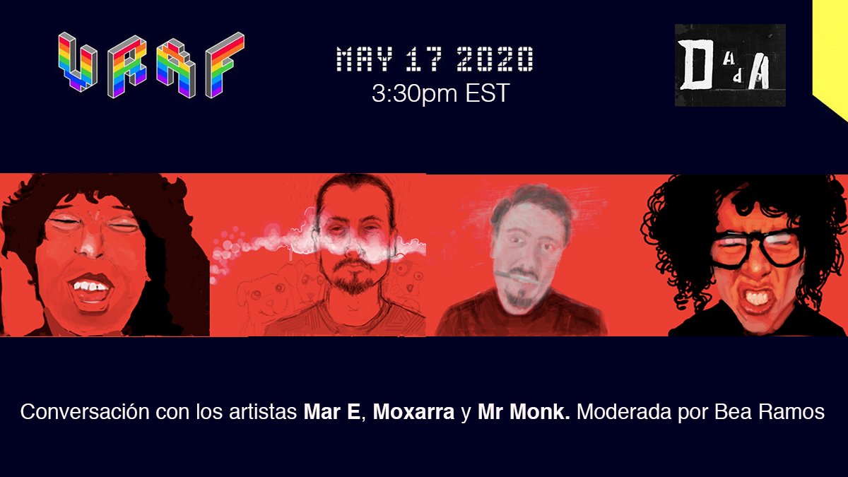 MOCDA_'s tweet photo. VRAF3 @RareArtFest Rare Artists GO LIVE
@PowerDada presents 3 simultaneous conversations in
English: https://t.co/LgInD1xzu3
๐ฃ๏ธ@Grandenchilada
Italian: https://t.co/89cGEm0e7t
๐ฃ๏ธ@MOCDA_ @SerenaTabacchi
Spanish: https://t.co/JViUzyR4Ry
๐ฃ๏ธ@PowerDada
โ๏ธMay 17th Sun 3:30 EST https://t.co/Stpfus8Mnq