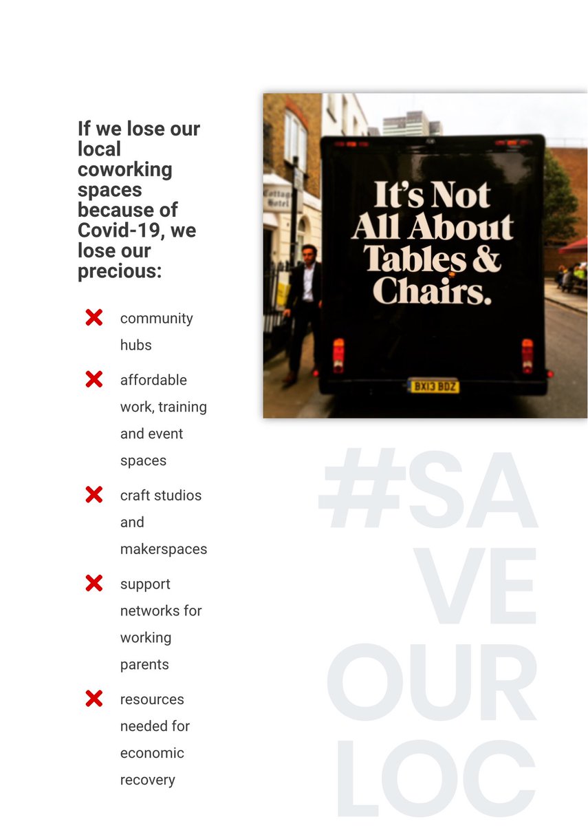 philjoneswired's tweet image. Shared & coworking spaces are a vital part of our city region’s ecosystem, supporting freelancers, innovators and start-ups. Now they need support. saveourlocalcoworking.co.uk
@FuseBoxBtn @theskiff @platf9rm @FreedomWorks @werksgroup @Rume2uk @theprojectsbtn and more...
