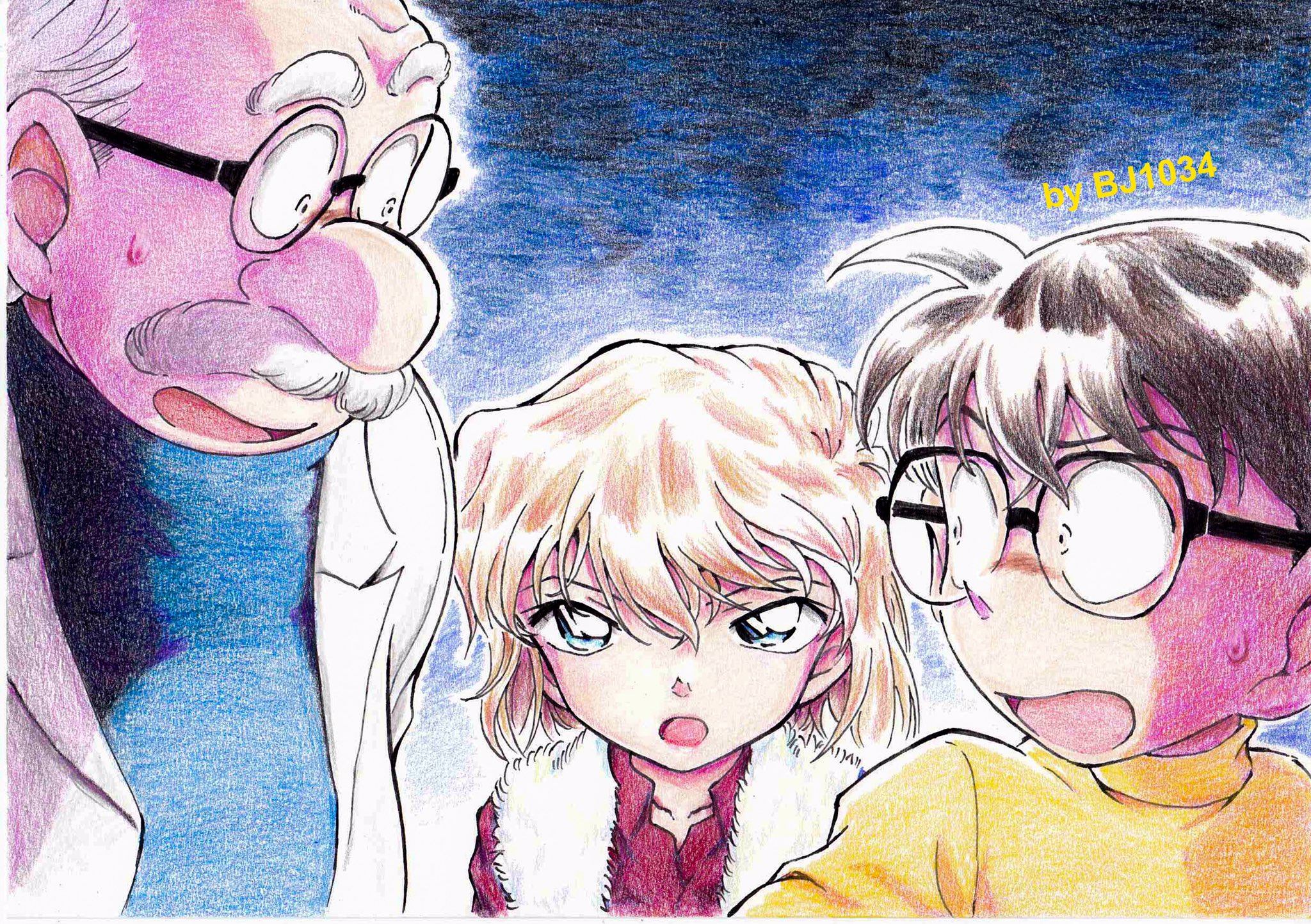 直筆原画】名探偵コナン 灰原哀 名探偵コナン」灰原哀が“100億の女”に