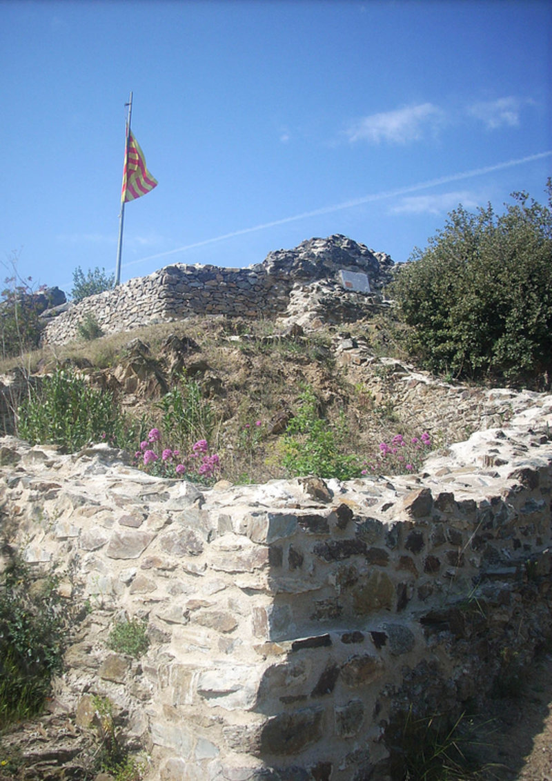 Això és el que resta del castell d'Arrià, on la llegenda diu que hi va néixer Guifré el Pilós i que el rei francès Lluís XIV de França ordena enderrocar pocs anys després l'annexió francesa de les comarques del nord de Catalunya.
Rià. Conflent. Catalunya Nord. Països Catalans.