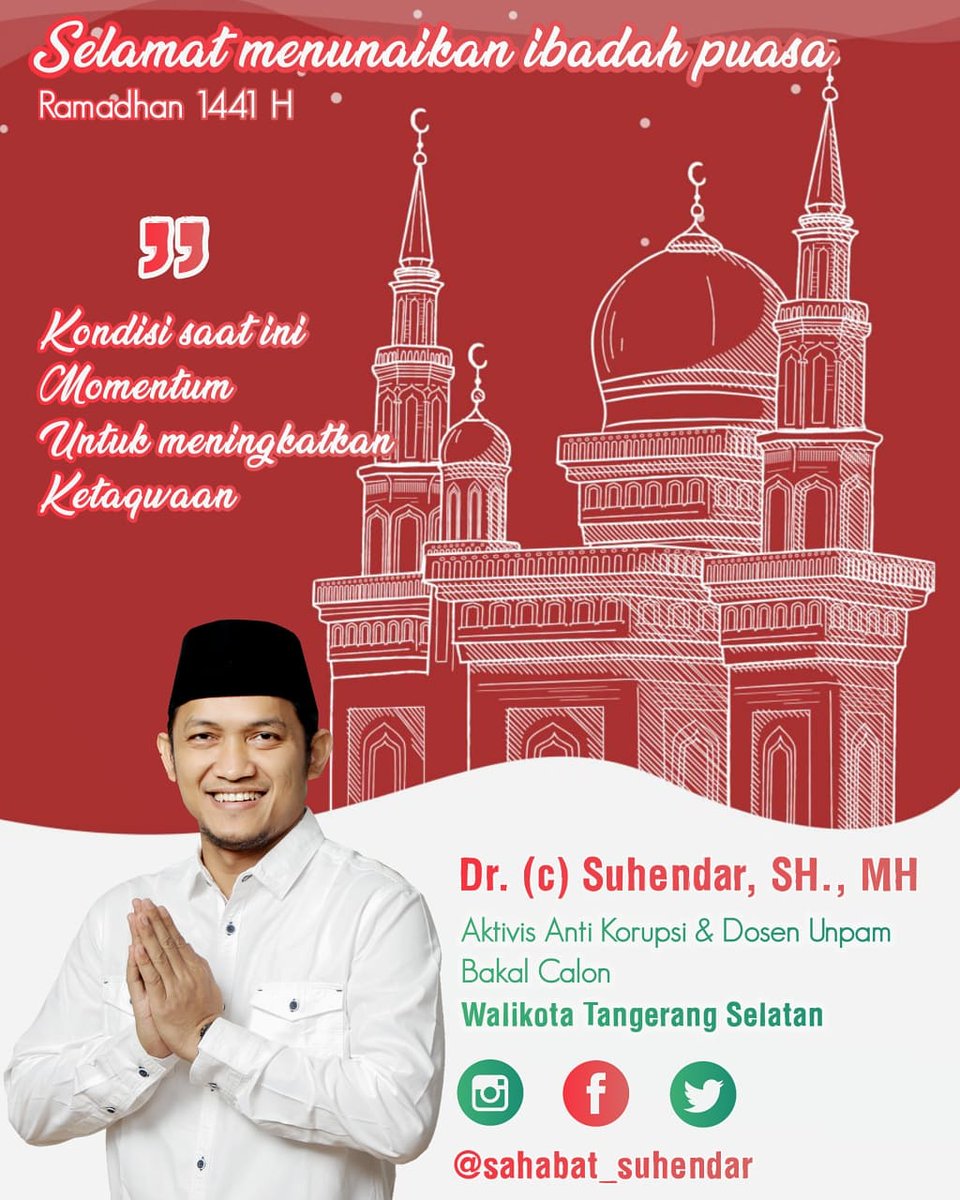 Abizard70116114's tweet photo. Dr Suhendar SH MH
bakal calon walikota Tangsel
#berbagikebaikan
#suhendarfortangsel
#ciputat
#pamulang
#SeTu
#COVID19 
#tangselbaru
#RelawanBergerakLawanCovid 
#VirusCorona 
#RamadhanBerkah 
#tangsel 
#pilkadatangsel
#CoronaUpdate 
#IndonesiaMelawanCovid19 https://t.co/WB0Y7D5lFz