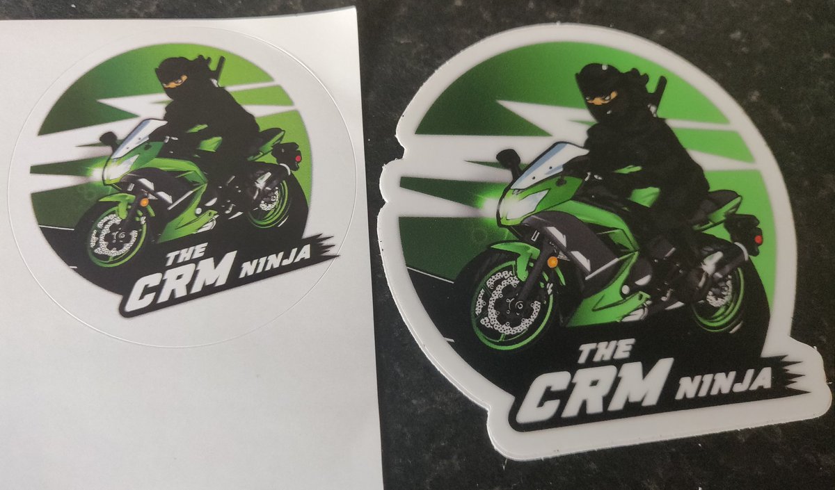 LMerkelis's tweet image. @TheCRMNinja stickers arrived in perfect condition. Thanks a lot! Soon one of them will be on the #wallofstickers