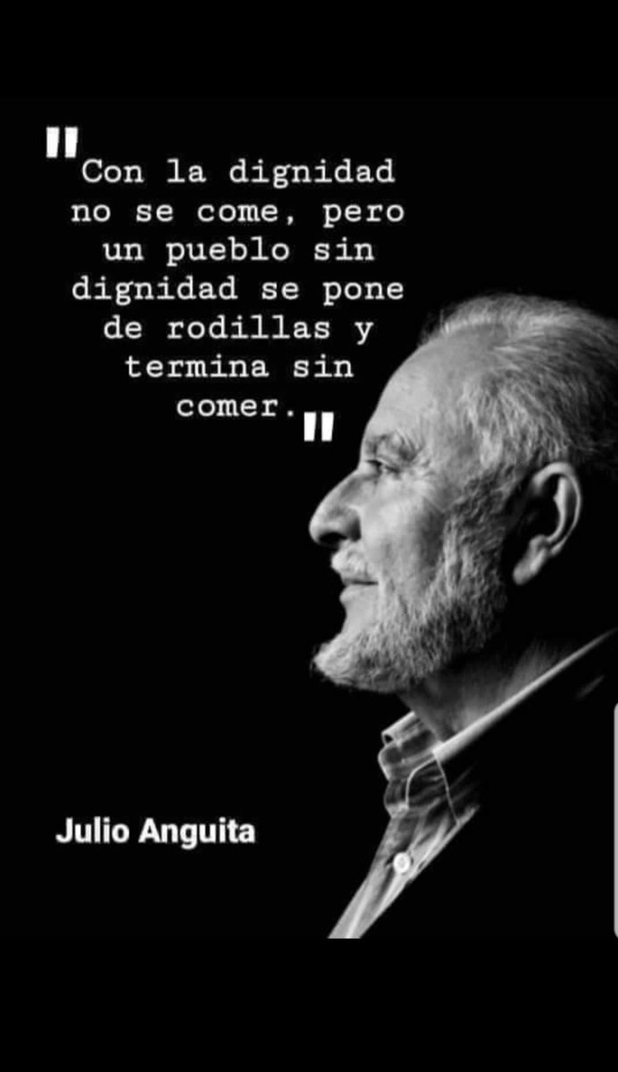 Ha muerto Julio Anguita. Que la tierra te sea leve compañero ✊✊✊✊