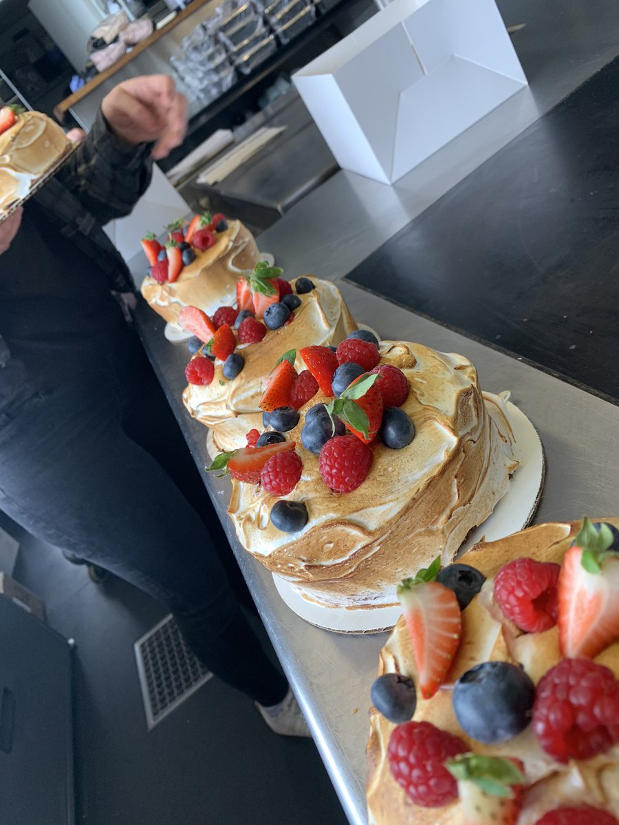 JSommerin's tweet photo. If anyone is celebrating a birthday or just fancying a bit of cake, we’re making cakes!!! £15 these are today’s pickups 😀😀😀 go to the website and check out vouchers.  We’re also offering takeaway Saturday and Sunday’s new menu Monday and more other exciting things happening https://t.co/pqa32bA1tA