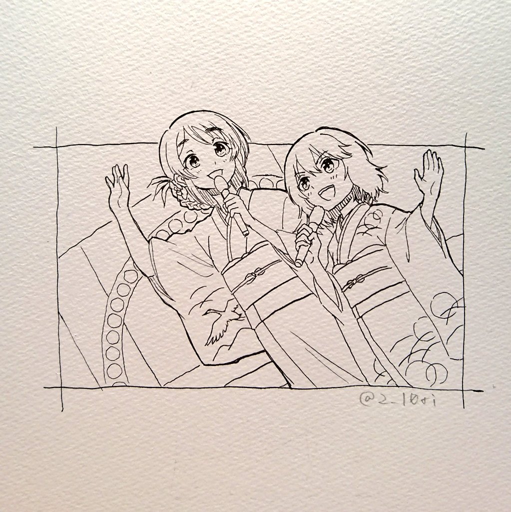 村上巴さまと歌謡曲をデュエットされる相原雪乃お嬢さまの図 