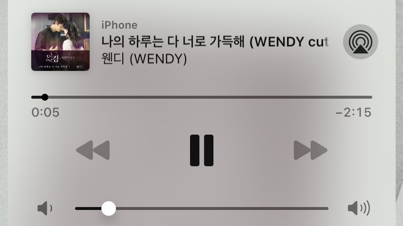 나의 하루는 다 너로 가득해 (WENDY cut.) mp3
bit.ly/2LA304g