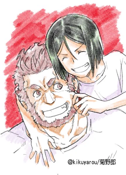 #エアスケブ 四次ライダー陣営の二人です 