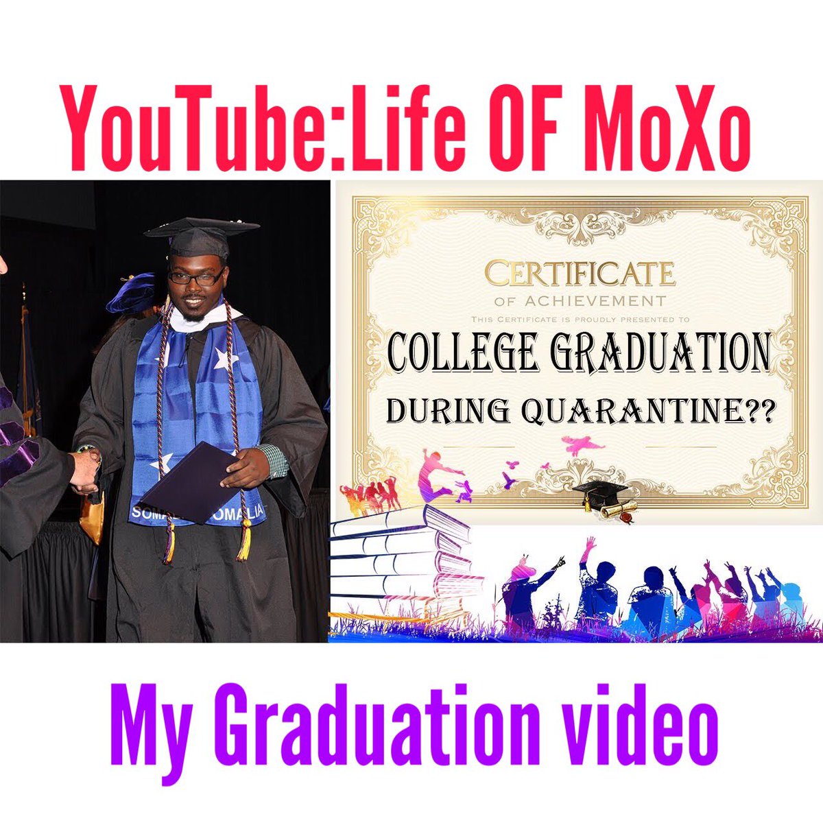 LiifeOfMoMo's tweet photo. WoW 🤩 Look at That!! A Year Already!! So unreal! College was a great place that taught me a lot and the lessons I learned, the friendships and the Connections I made are thing I would forever cherish!! Go watch my 2019 Graduation Video!!! Also Subscribe if You are Not! https://t.co/EPz1IW9bVf