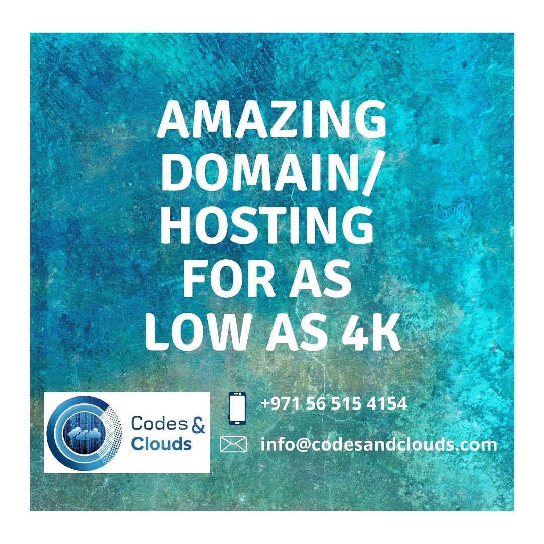 codesandclouds's tweet photo. Affordable yet effective! Get your business a new appearance that motivates!! Contact us to know more. Info@codesandclouds.com
.
.
.
#cnc #codesandclouds #itcompaniesindubai #webdesign #websitedesign #costfriendly #website #webdevelopers #responsivedesign https://t.co/KvUxnkcYhl