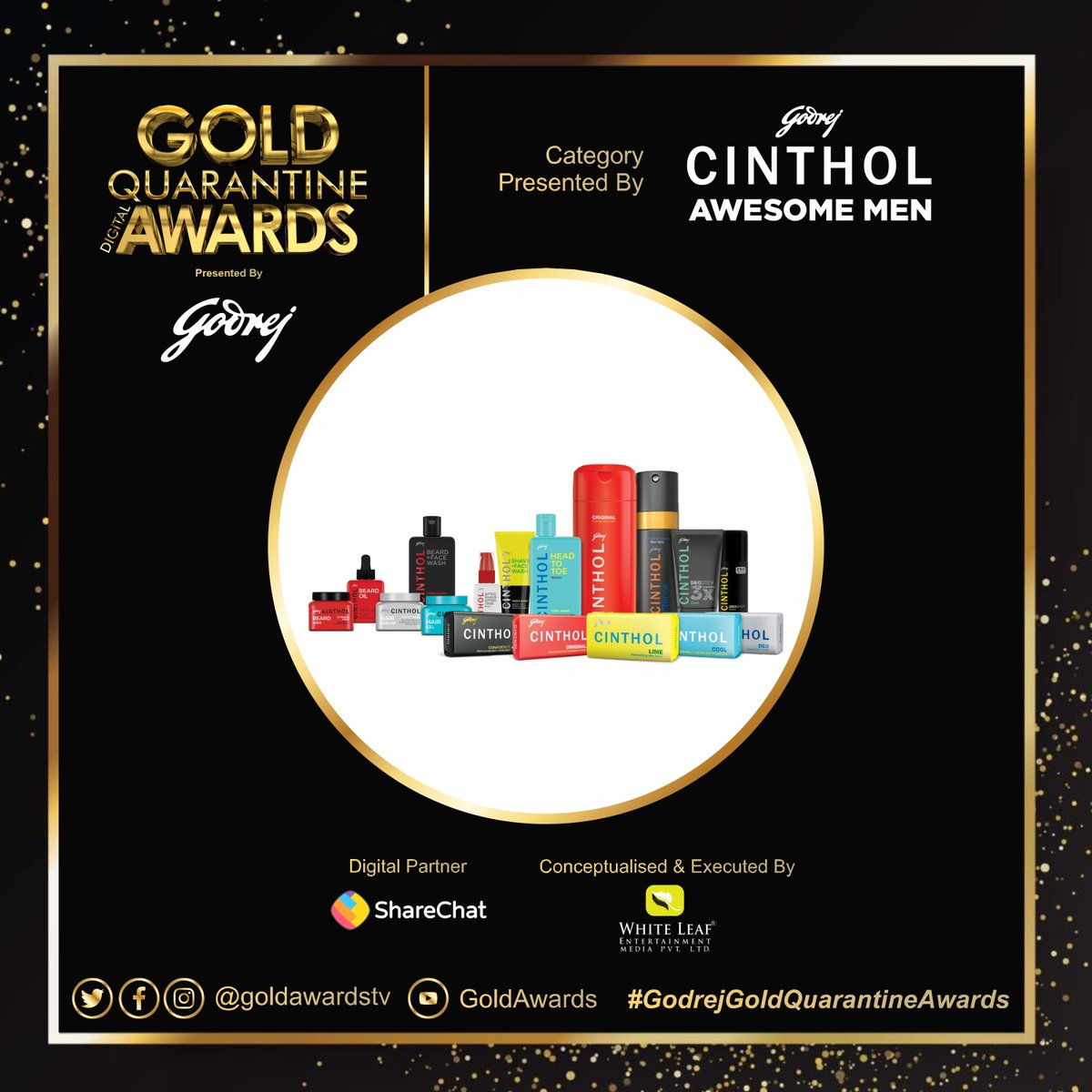 goldawardsTV's tweet photo. The winner of the #Mostenergeticstar for the #godrejgoldquarantineawards is @ishehnaaz_gill  and @Thearjunbijlani   presented by @godrejgroup @godrejlaffaire  &amp; category presented by @GodrejCinthol   Managed &amp; executed by @whiteleafent1 https://t.co/3NLpSBmgjw
