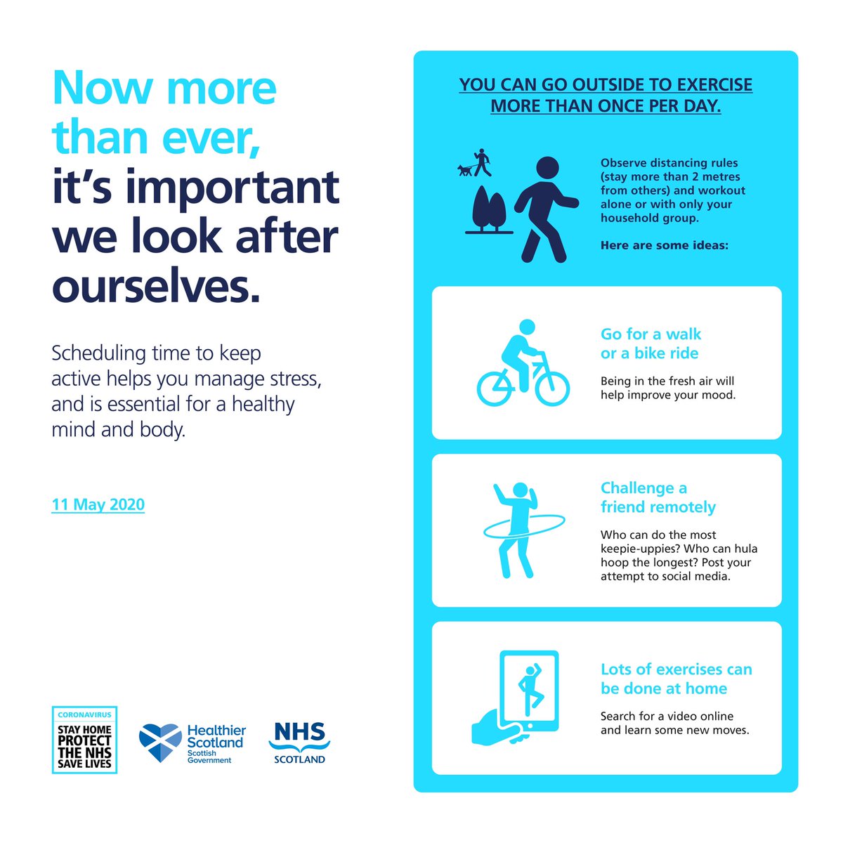 Please RT. Regular physical activity is good for the body and brain ... great physical activity being promoted by health leaders like <a href="/fiona_bull/">fiona bull</a> <a href="/jasonleitch/">Jason Leitch</a> <a href="/DrGregorSmith/">Prof Sir Gregor Smith</a> <a href="/FionaCMcQueen/">Fiona McQueen</a>
