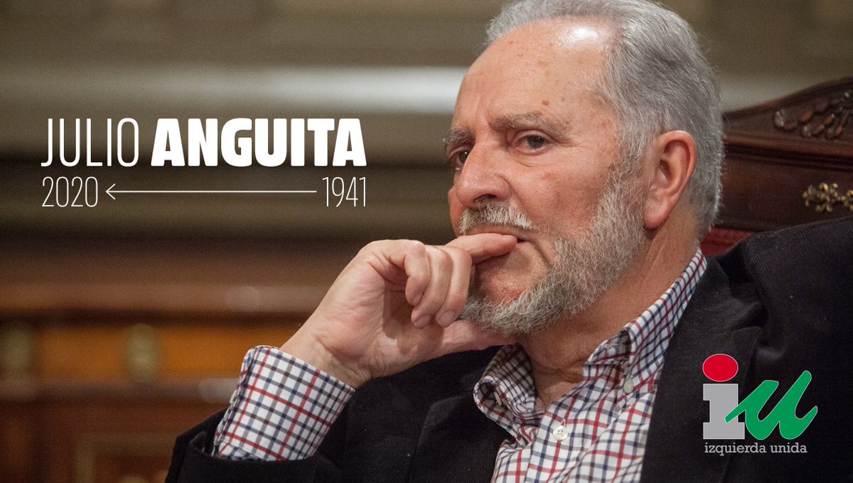 Nos llega la peor de las noticias. El compañero y maestro Julio Anguita nos ha dejado a los 78 años.

Un político honrado, una mente brillante, un absoluto referente para la izquierda de este país.

Que la tierra te sea leve, querido Julio. Continuaremos humildemente tu obra.