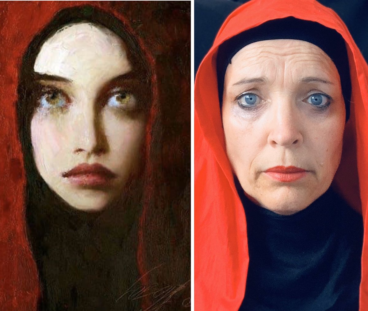 Day 39 (yes, 39 again...I was updating the other album and I missed out day 23) of the #betweenartandquarantine #tussenkunstenquarantine and look mum...no hands! 😁😁

Ukrainian artist, Taras Loboda’s Lady in Red...I think!