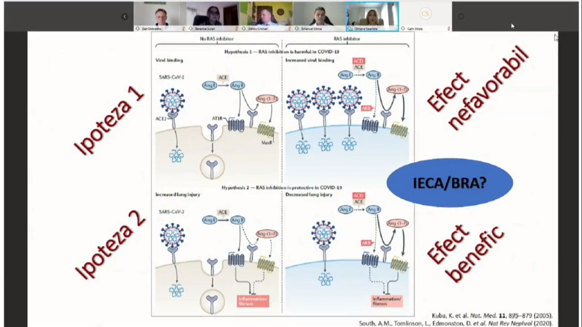 SRCCardio's tweet photo. Tratamentul cu inhibitori ai sistemului renina-angiotensina-aldosteron în infecția cu SARS-CoV-2 ~ Dr. @OlivianaDg 
#CNP #ROCardio https://t.co/4D7CRqCKTp