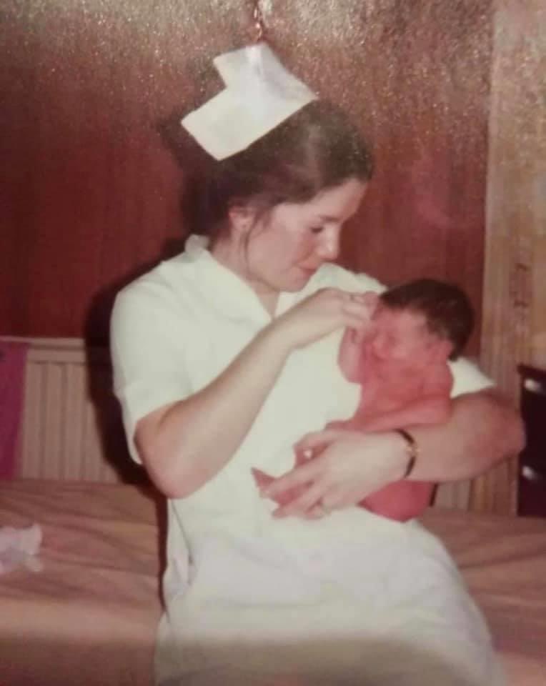 sheena_byrom's tweet image. Imagine the joy when I received this photo - I was a newly qualified midwife in the 1970s and I caught this baby..and she is now a midwife! @woolie31 your birthday was special for many reasons ❤️🤱🏽 @world_midwives @hannahdahlen @ACBmidwife @WeMidwives
