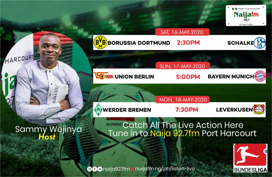 OgaSammyWejinya's tweet photo. The moment we are waiting for is finally here.

#SammyAndTheWiseMen are back with the first edition of the #BundesligaShow

Live commentaries of today's big games will be supplied on @naija927fm via our partners, @talkSPORTLive from noon today https://t.co/r959Gq0XGT