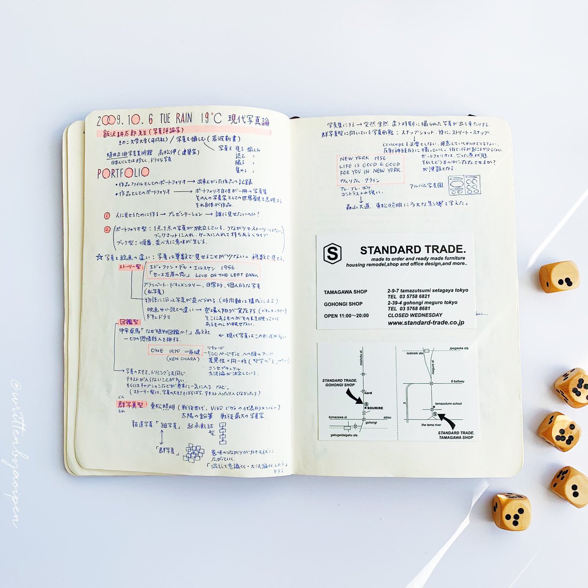 青井ペン Note No 3 09 Octover 6 Lecture Note Of A Theory Of Photography Class 現代写真論の講義メモ Moleskine モレスキン